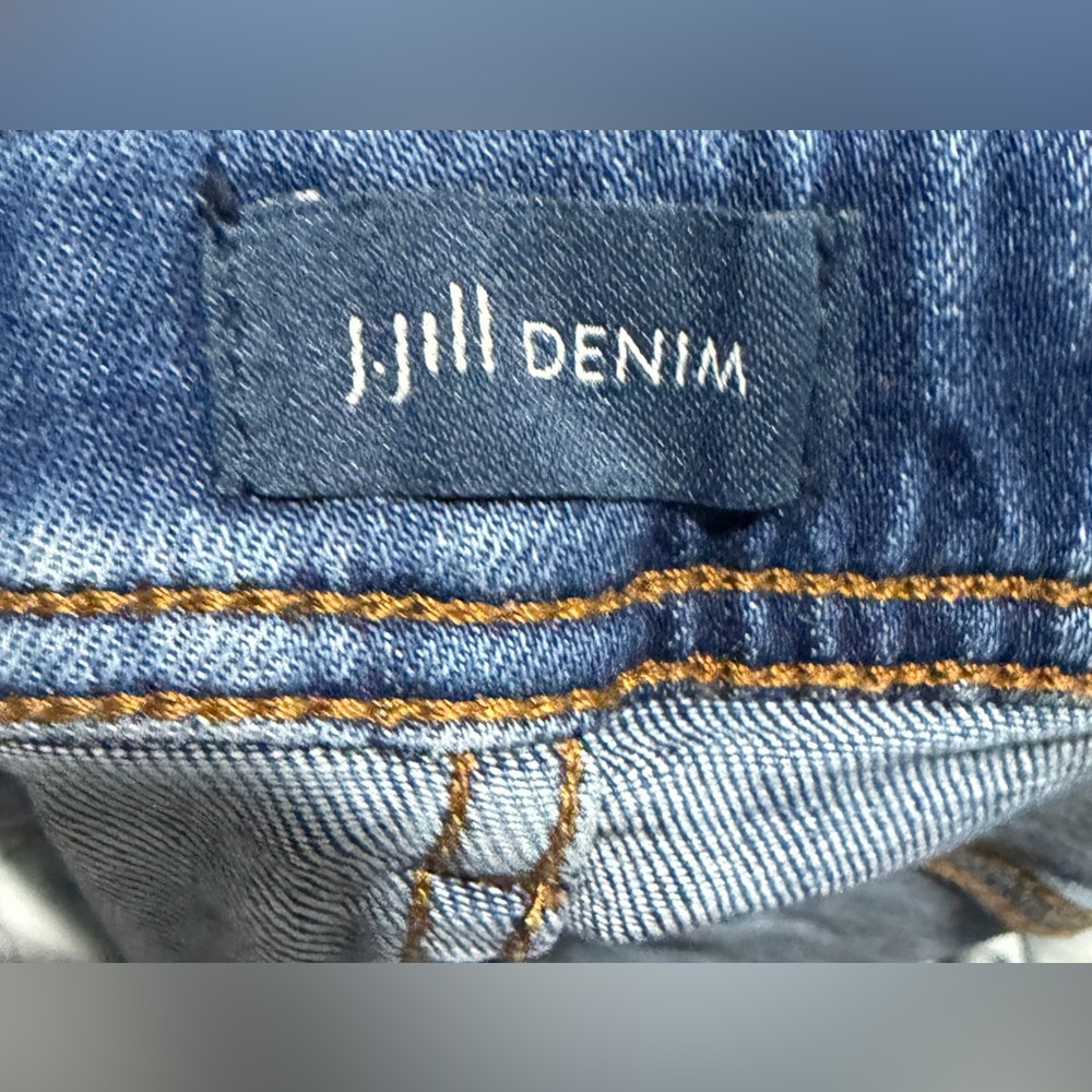 J.Jill Denim Jeans Womens Size 18T Blue High Rise Straight Leg Stretch - Picture 3 of 4